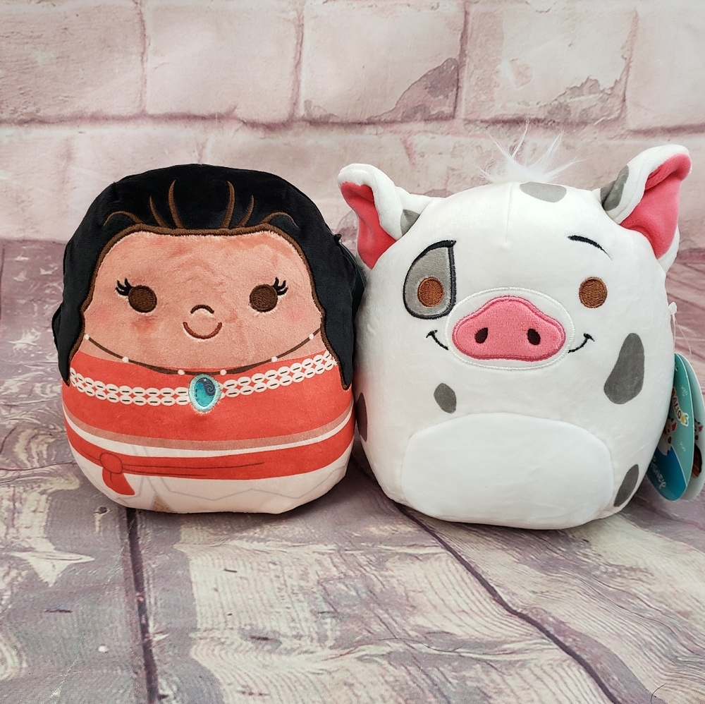 Squishmallow Moana & Pua the Pig 8" Set